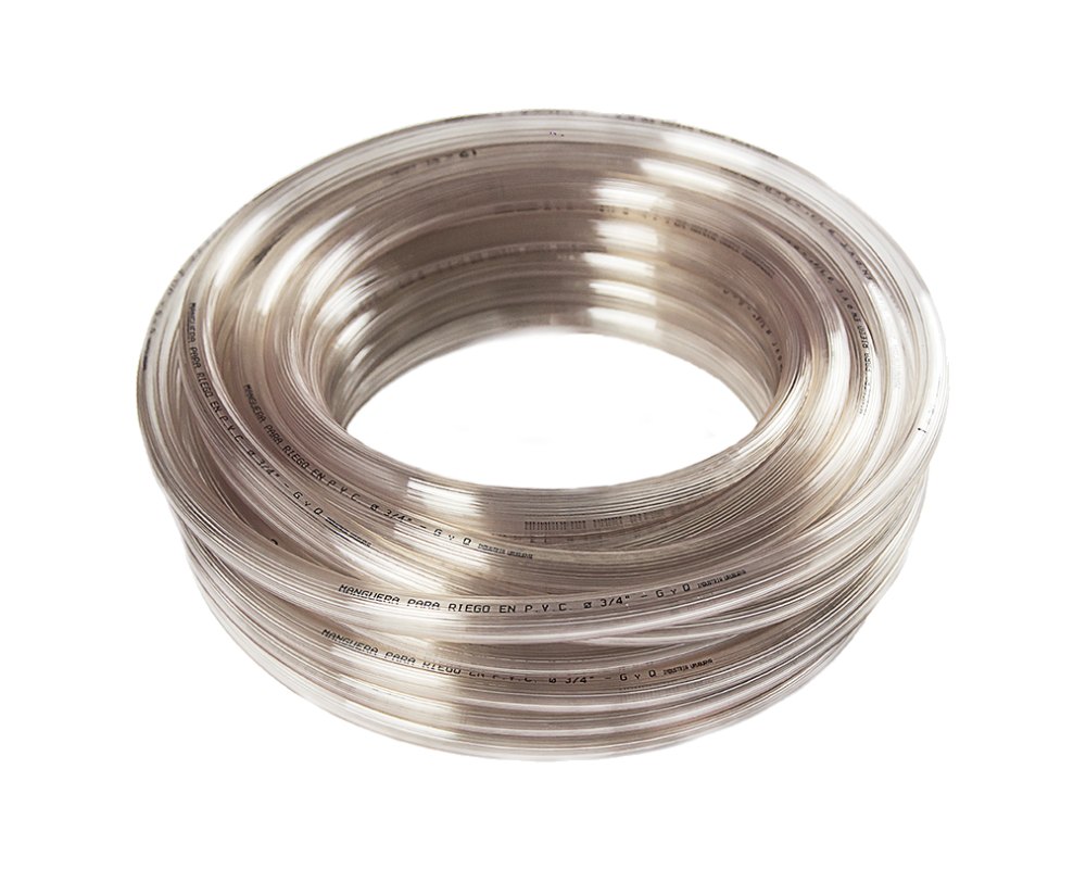 Manguera de riego cristal transparente de PVC fabricada por G&Q